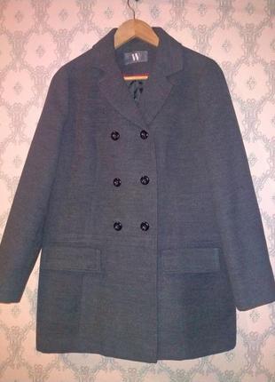 Женское серое пальто на пуговицах bhs1 фото