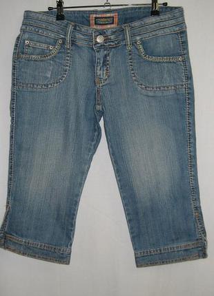 Джинсовые бриджи-шорты длинные р 12