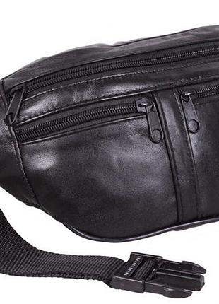 Шкіряна сумка на пояс барсетка поясна бананка