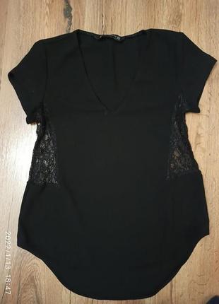 Кофта футболка майка блузка чорна норная
