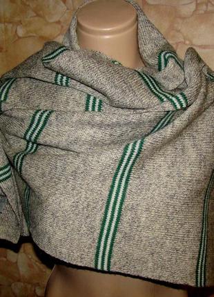 Вязаный меланжевый шарф с полосками esprit 44х174