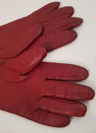 Роскошные кожаные перчатки fashion expressions на шерстяном утеплителе6 фото