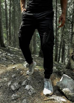 Штаны мужские черные intruder "storm" брюки коттоновые осенние | весенние | летние1 фото