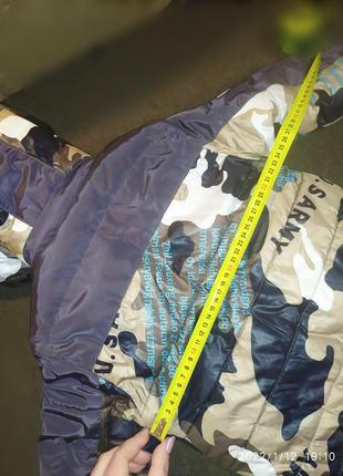 Комплект на овчине 3 в 1 полукомбинезон+куртка+жилетка на 86-92 см.7 фото