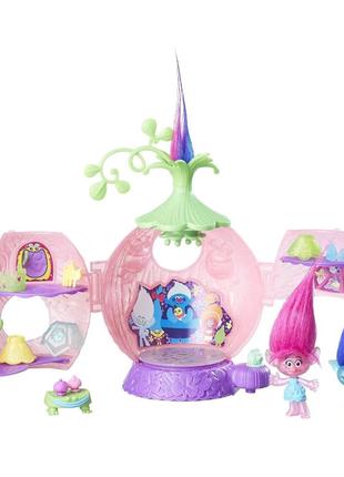 Набор игровой hasbro троли trolls с домиком и розочка аксессуарами5 фото