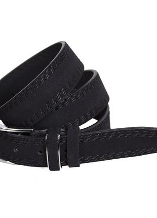 Мужской ремень dovhani dh3503-1black 115 см черный