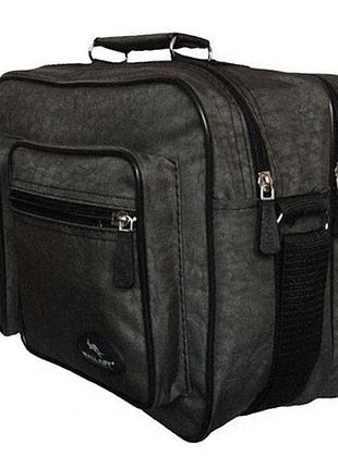 Чоловіча сумка барсетка через плече папка портфель фабричний а4 хакі 35х24х15см