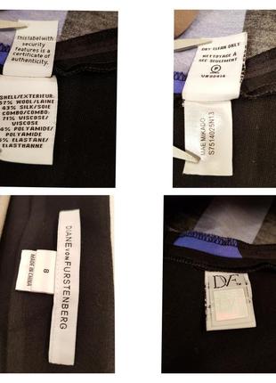 Люксовая эффектная юбка diane von furstenberg шелк + шерсть6 фото
