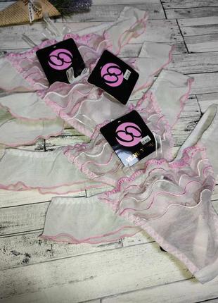 Набор женских трусиков venus из четырех штук нежно розового цвета размер 46/м2 фото