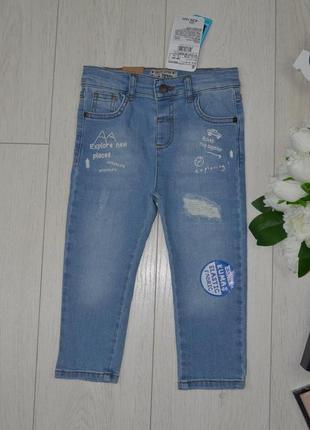 12-18/18-24/3-4/4-5 лет новые фирменные стильные джинсы узкачи скини lc waikiki вайкики6 фото
