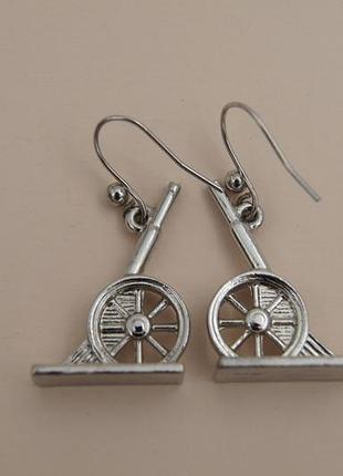 Сережки гармати унісекс // скриня зі скарбами