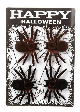 Декор на хэллоуин "пауки". 12х7 см. декорации для helloween