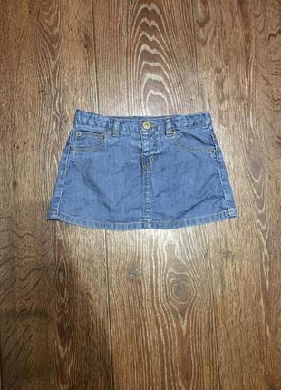 Zara 2-3года джинсовая юбка юбочка как h&m next george