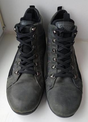 Кожаные термо ботинки geox tex 41р. (27 см.)2 фото