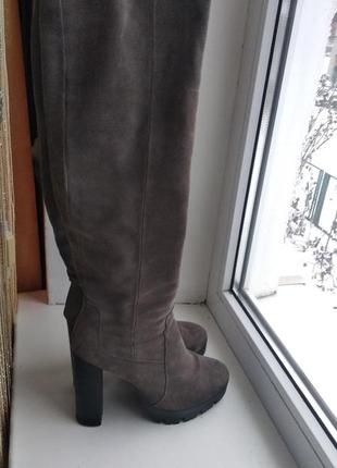 Чоботи шкіряні зимові  натуральна замш