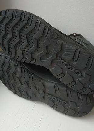 Кожаные термо ботинки geox tex 41р. (27 см.)10 фото