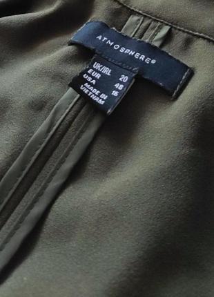 М-л atmosphere платье жилет пиджак с поясом хаки3 фото