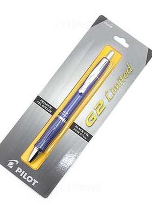 Pilot g2 limited metallic body gel pen 0.7 mm blue body ручка гелевая + два стержня + тетрадь1 фото