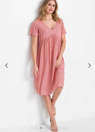 Платье в цветочный принт свободного кроя bodyflirt(размер 34-36)