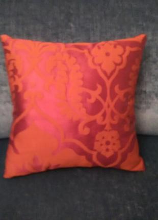 Подушка французька тканина з східним малюнком 45*45 hand made