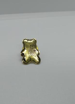 Брошка пін ведмедик