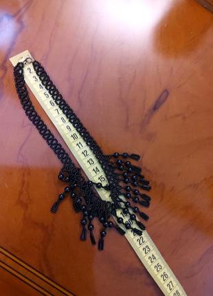 Черное колье чокер 4