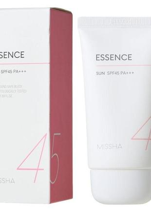 Сонцезахисний крем missha all around safe block essence sun spf45/pa+++, 50 мл