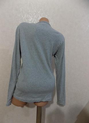 Кофта джемпер пуловер с пуговицами на груди серая размер 48-523 фото