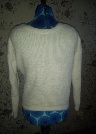 Теплый вязаный свитер4 фото