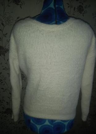 Теплый вязаный свитер3 фото