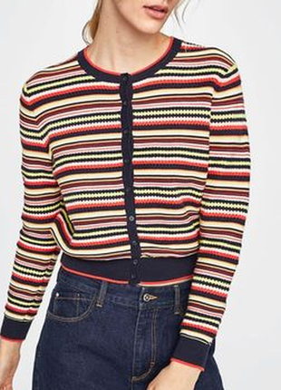 Кардиган zara/трендовий кардиган на гудзиках. в'язаний кардиган.кофта