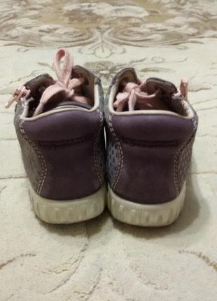 Детские демисезонные ботинкиecco (экко) размер 25 для девочки4 фото