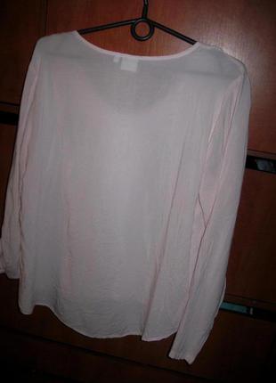 Блуза с кружевом пудровая4 фото
