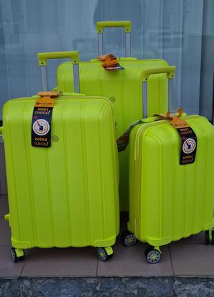 Яркий чемодан из полипропилена  mcs turkey 🇹🇷9 фото
