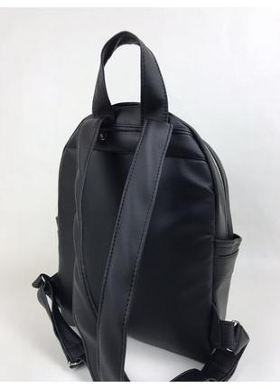 Женский рюкзак черный экокожа5 фото