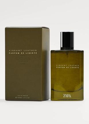 Zara vibrant leather parfum de liberte 100ml edp1 фото