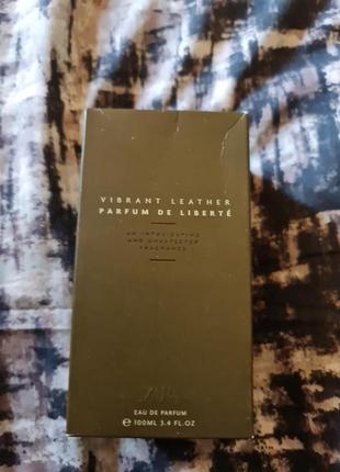 Zara vibrant leather parfum de liberte 100ml edp4 фото