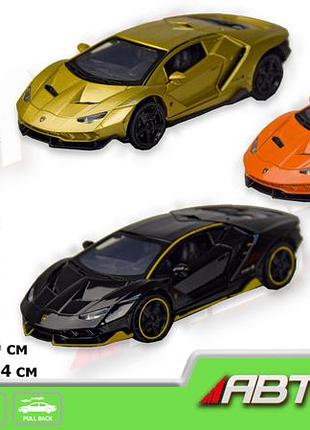 Металлическая машинка lamborghini lp770-4 со светом и звуком 7861