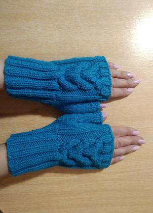 Рукавиці рукавички без пальців короткі - зима/демсезон - акція7 фото