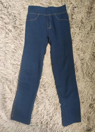 Лосіни жіночі легінси на високій посадці завищеної талії під джинси жіночі джинси сині сині