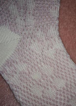 Женские вязаные носки ручной работы из натуральной пряжи2 фото