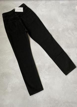 Новые чёрные джинсы высокая посадка4 фото