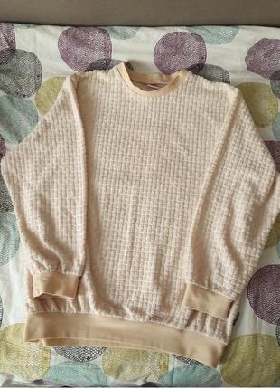 Оригинальный  фактурный махровый свитер для дома.пижама2 фото