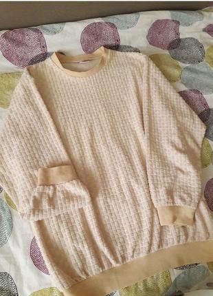 Оригинальный  фактурный махровый свитер для дома.пижама3 фото