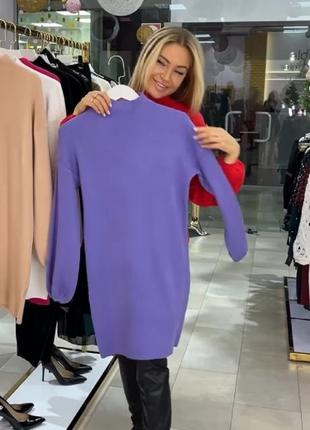 Яркое  модное зимнее платье туника m новое