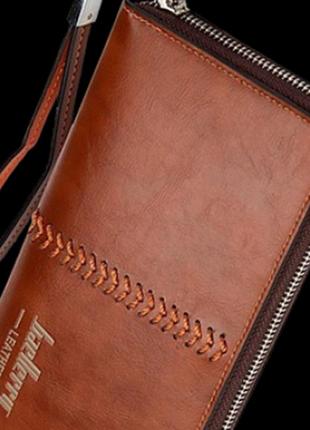 Портмоне baellerry leather (коричневий)5 фото