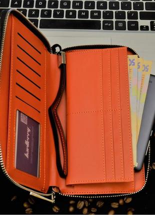 Портмоне baellerry leather (коричневий)3 фото