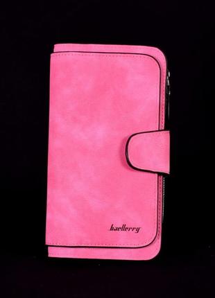 Замшевий гаманець baellerry forever рожевий1 фото