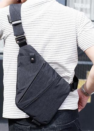 Набор сумка через плече cross body + кошелек baellerry business mini3 фото