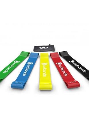 Фітнес стрічки , стрічки опору, набір фітнес гумок 5 шт